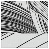 Creative Modern Art Black en White Stof (Close Up)