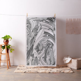 Creative Modern Art Black en White Stof