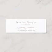 Creative Modern Design Minimalist Plain Trendy Mini Visitekaartje (Achterkant)