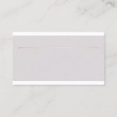 Creative Modern Design Minimalist Plain Trendy Visitekaartje (Achterkant)