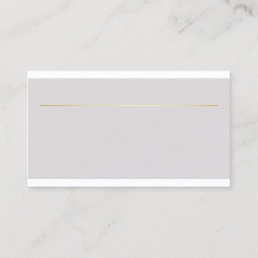 Creative Modern Design Minimalist Plain Trendy Visitekaartje (Achterkant)