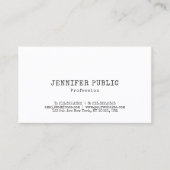 Creative Modern Design Simple Plain Trendy Visitekaartje (Voorkant)