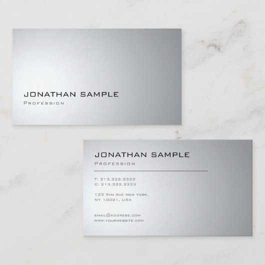 Creative modern design, stijlvol en vloeiend, slan visitekaartje (Voorkant / Achterkant)