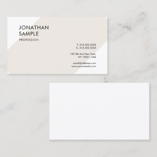 Creative modern design stijlvolle, professionele v visitekaartje (Voorkant / Achterkant)