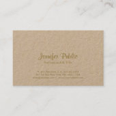 Creative Modern Elegant Colour Premium Kraft Luxur Visitekaartje (Voorkant)