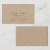 Creative Modern Elegant Colour Premium Kraft Luxur Visitekaartje (Voorkant / Achterkant)