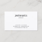 Creative modern, elegant, eenvoudig design visitekaartje (Achterkant)