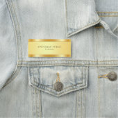 Creative Modern Elegant Gold Metallic look Trendy Naamplaatje (In situ)