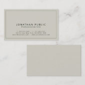Creative Modern Elegant Premium Silk Finish Luxe Visitekaartje (Voorkant / Achterkant)