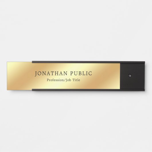 Creative Modern Gold Kijk naar de Sjabloon van de  Deurbordje (Voorkant)