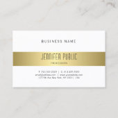 Creative modern Gold look Design Simple Plain Visitekaartje (Voorkant)