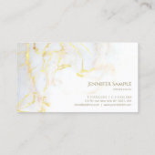 Creative Modern Gold Marble Elegant Professional Visitekaartje (Achterkant)