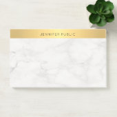 Creative Modern Goud en Marmer Elegante Sjabloon Post-it® Notes (Kantoor)
