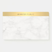 Creative Modern Goud en Marmer Elegante Sjabloon Post-it® Notes (Voorkant)