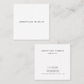 Creative Modern Graphic Design Professional Trendy Vierkante Visitekaartje (Voorkant / Achterkant)