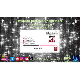 Creative Modern Kantoor 3 Keuze Logo Rood Zwart SE Visitekaartje