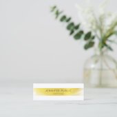 Creative modern, minimaal design Gold Luxe Mini Visitekaartje (Staand voorkant)