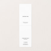 Creative Modern Minimal Professional Cool Clean Visitekaartje (Binnenkant ongevouwen)