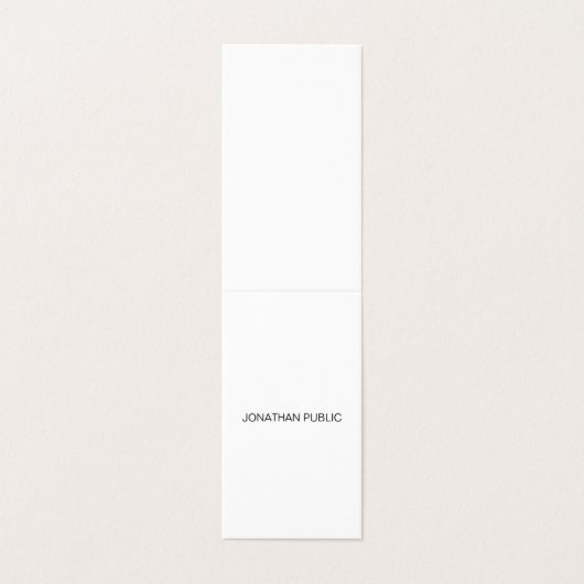 Creative Modern Minimal Professional Cool Clean Visitekaartje (Buitenkant ongevouwen)