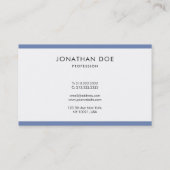 Creative Modern Minimal Professional Cool Plain Visitekaartje (Achterkant)