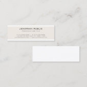 Creative Modern Minimal Professional Simple Mini Visitekaartje (Voorkant / Achterkant)