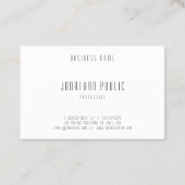 Creative Modern Minimal Professional-Sjabloon Visitekaartje (Achterkant)