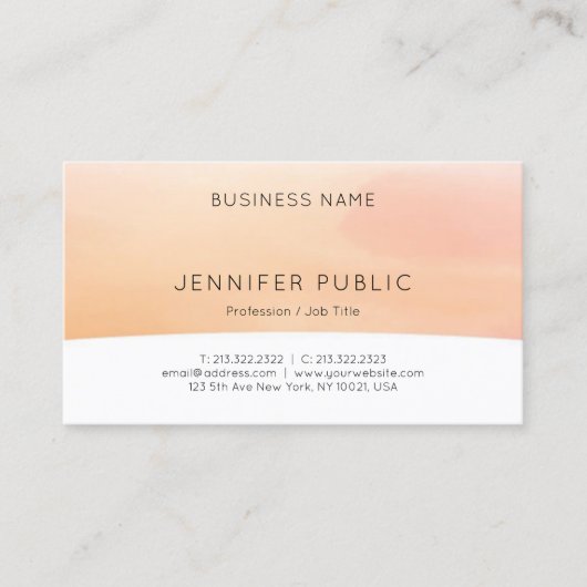 Creative Modern Minimal Professional-Sjabloon Visitekaartje (Voorkant)