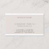 Creative Modern Minimalist Design Plain Trendy Visitekaartje (Voorkant)