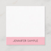 Creative Modern Minimalist Design Sjabloon Vierkante Visitekaartje (Voorkant)