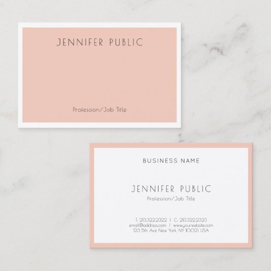 Creative Modern Minimalist Design Sjabloon Visitekaartje (Voorkant / Achterkant)