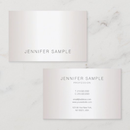 Creative Modern Minimalist Design Trendy Salon Visitekaartje (Voorkant / Achterkant)