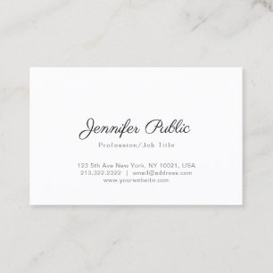 Creative Modern Minimalistisch Design Trendy Plain Visitekaartje