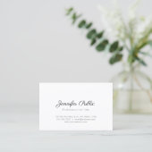 Creative Modern Minimalistisch Design Trendy Plain Visitekaartje (Staand voorkant)