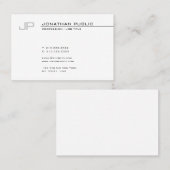 Creative Modern Monogram Cool Simple Sjabloon Top Visitekaartje (Voorkant / Achterkant)