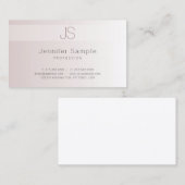 Creative Modern Monogram Sjabloon Elegant Trendy Visitekaartje (Voorkant / Achterkant)