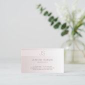 Creative Modern Monogram Sjabloon Elegant Trendy Visitekaartje (Staand voorkant)
