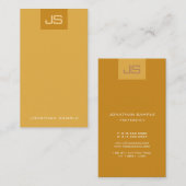 Creative Modern Monogram Vertical Trendy Sjabloon Visitekaartje (Voorkant / Achterkant)