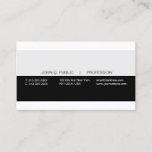 Creative Modern Professional Black Grey White Visitekaartje (Voorkant)