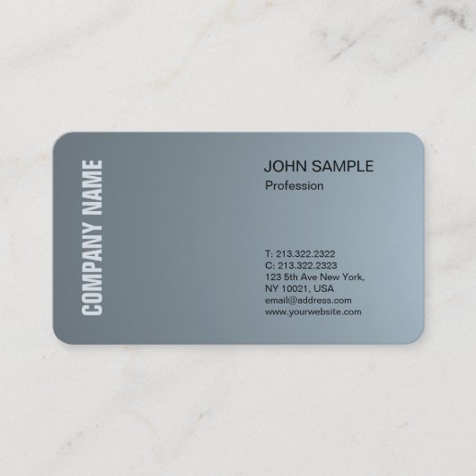 Creative Modern Professional Design Elegant Plain Visitekaartje (Voorkant)