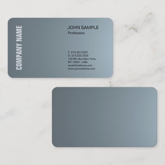 Creative Modern Professional Design Elegant Plain Visitekaartje (Voorkant / Achterkant)