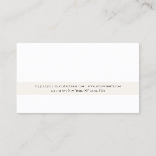 Creative Modern Professional Eenvoudig elegant Visitekaartje (Achterkant)