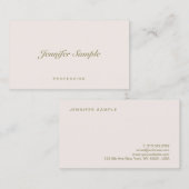 Creative modern Professional Elegant Simple Visitekaartje (Voorkant / Achterkant)