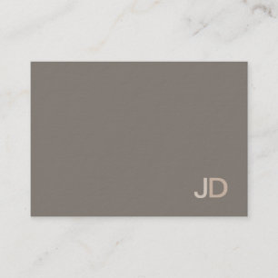 Creative Modern Professional Monogram Plain Luxe Visitekaartje