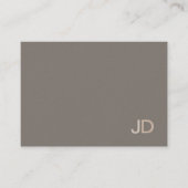 Creative Modern Professional Monogram Plain Luxe Visitekaartje (Voorkant)