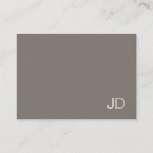 Creative Modern Professional Monogram Plain Luxe Visitekaartje (Voorkant)