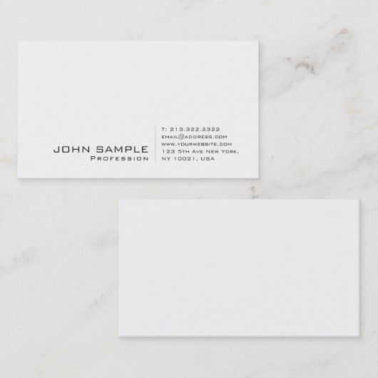 Creative Modern Professional Signature UV Matte Visitekaartje (Voorkant / Achterkant)