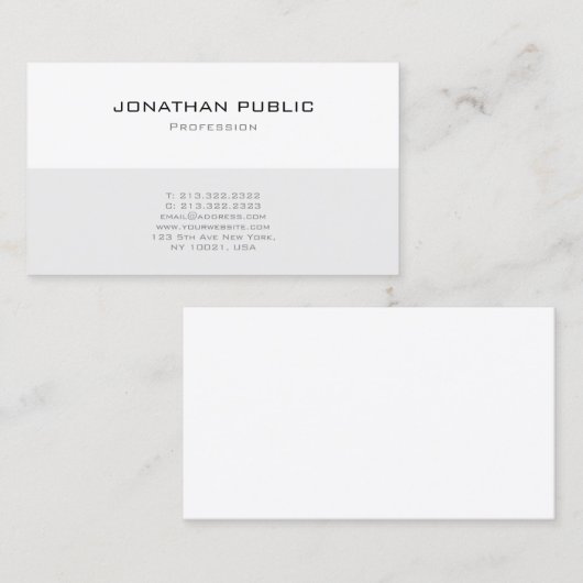 Creative Modern Professional Simple Sjabloon Top Visitekaartje (Voorkant / Achterkant)