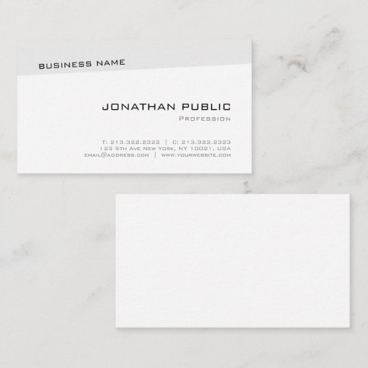 Creative Modern Simple Sjabloon Professional Top Visitekaartje (Voorkant / Achterkant)