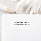 Creative Modern Simple White Professional-Sjabloon Etiket (Insitu)