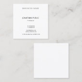 Creative Modern Sjabloon Professional Trendy Luxe Vierkante Visitekaartje (Voorkant / Achterkant)